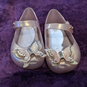 Mini Melissa toddler shoes Gold size 9